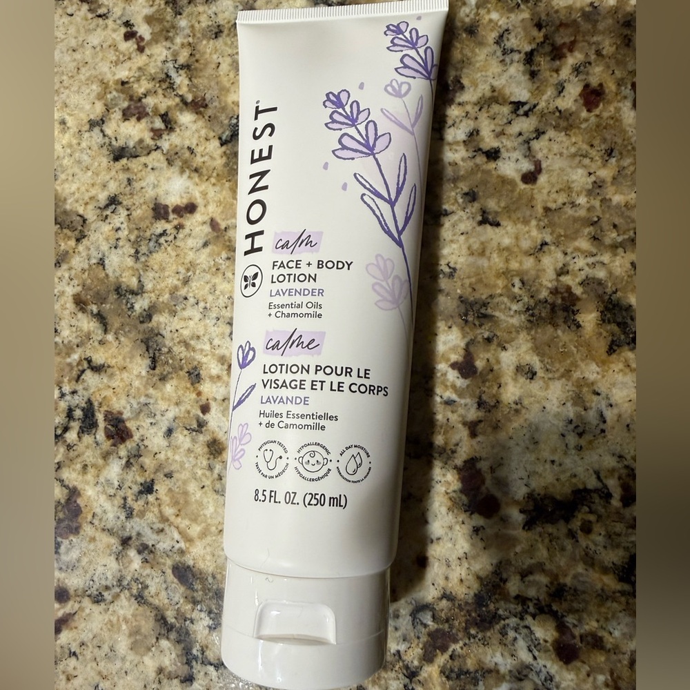 Honest Calm Lavender Face + Body Lotion — 8.5fl oz NEW